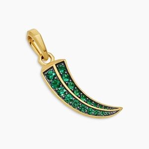 David Yurman Gold and Emerald Amulet